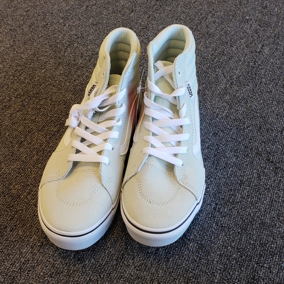 Vans Filmore Hi Top Platform Mint Green Sneakers NEW - Picture 2 of 6